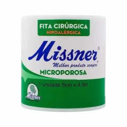 FITA CIRURGICA MICROPOROSA MISSNER BRANCO 5 CM X 4,5 M