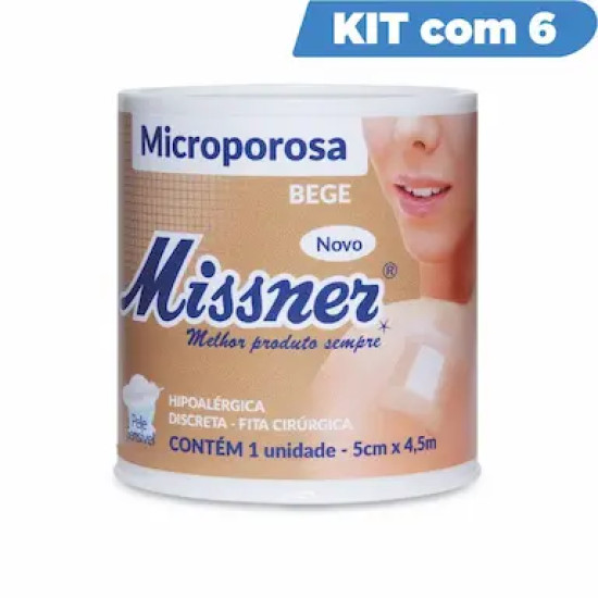 FITA CIRURGICA MICROPOROSA MISSNER BEGE 5,CMX4,5CM