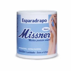 ESPARADRAPO IMPERMEAVEL MISSNER BRANCO 5CM X 4,5CM