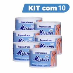 ESPARADRAPO IMPERMEAVEL MISSNER BRANCO 2,5CM X 4,5M