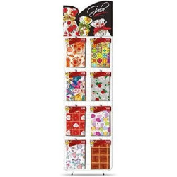 SACO PRESENTE CASUAL MET COM LACO+CARTAO 30X45CM REF:7414