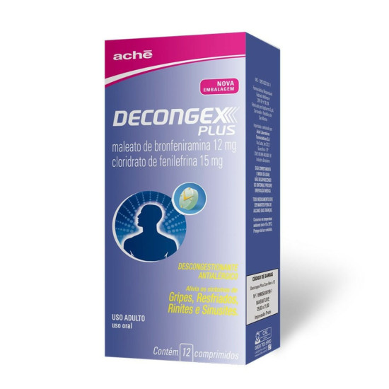 DECONGEX PLUS COM 12 CAPSULAS