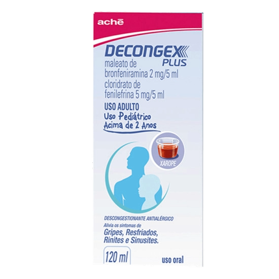 DECONGEX PLUS XAROPE COM 120 ML