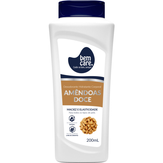LOCAO HIDRATANTE BEM CARE AMENDOAS DOCE 200ML