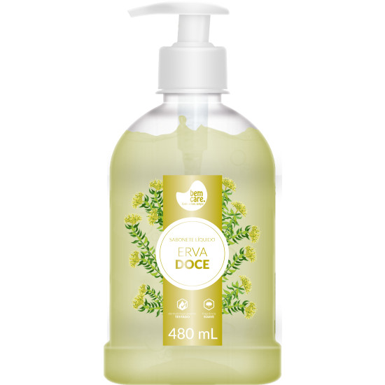 SABONETE LIQUIDO BEM CARE ERVA DOCE 480ML