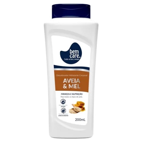 LOCAO HIDRATANTE BEM CARE AVEIA E MEL 200ML