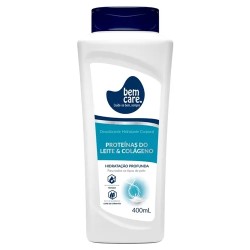 LOCAO HIDRATANTE BEM CARE PROTEINAS LEITE 400ML