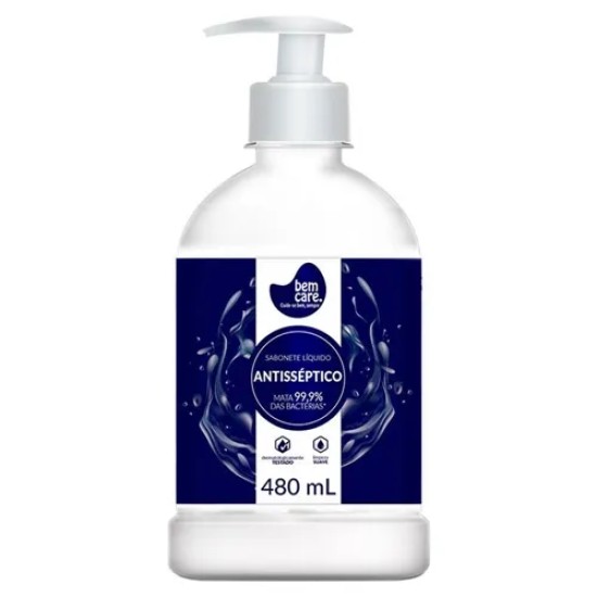 SABONETE LIQUIDO BEM CARE ANTISSEPTICO 480ML