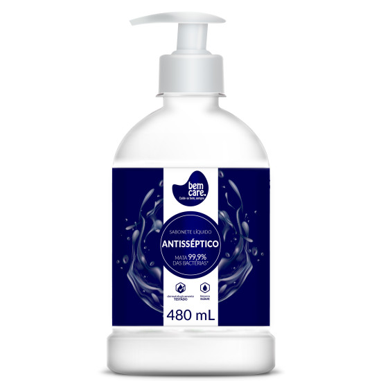 SABONETE LIQUIDO BEM CARE ANTISSEPTICO 480ML
