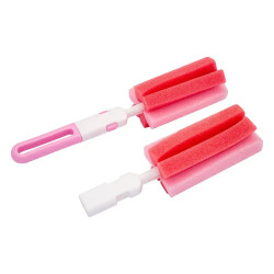 ESCOVA DE LIMPEZA COM ESPONJA LOLLY ROSA 7082-01