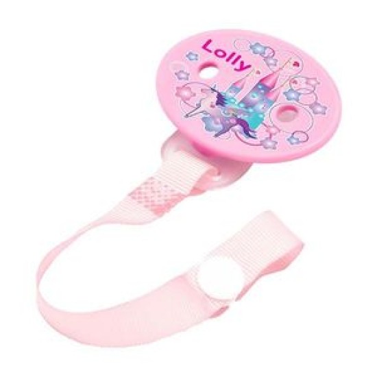 PRENDEDOR DE CHUPETA LOLLY M CORRENTE C/1 ROSA REF 7071