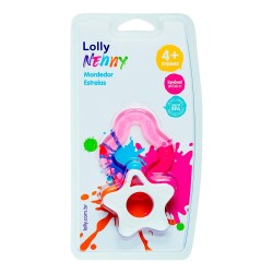 MORDEDOR LOLLY PVC C/ESTRELAS ROSA REF 7041