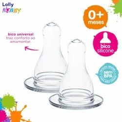 BICO MAMADEIRA LOLLY SILIC REDONDO C/2UND