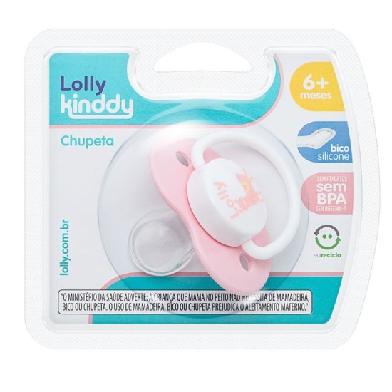 CHUPETA LOLLY ZOO BONA SIL ORTO T1 ROSA