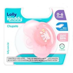 CHUPETA LOLLY OCEANO SILICONE ORT TAM 1 ROSA REF 5214
