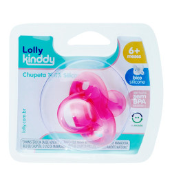 CHUPETA LOLLY 100% SILC ORTO T2 ROSA 6112-01