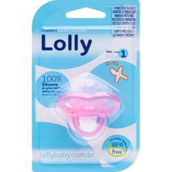 CHUPETA LOLLY 100% SILIC ORTO T1 ROSA
