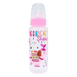 MAMADEIRA LOLLY TIP ROSA BICO REDONDO 240 ML