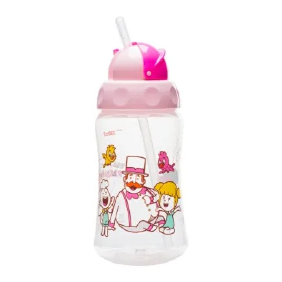 COPO LOLLY MUNDO BITA CANUDO ROSA 330ML 7198-00