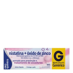 NISTATINA+OXIDO DE ZINCO POMADA C/60 GR NEO QUIMICA