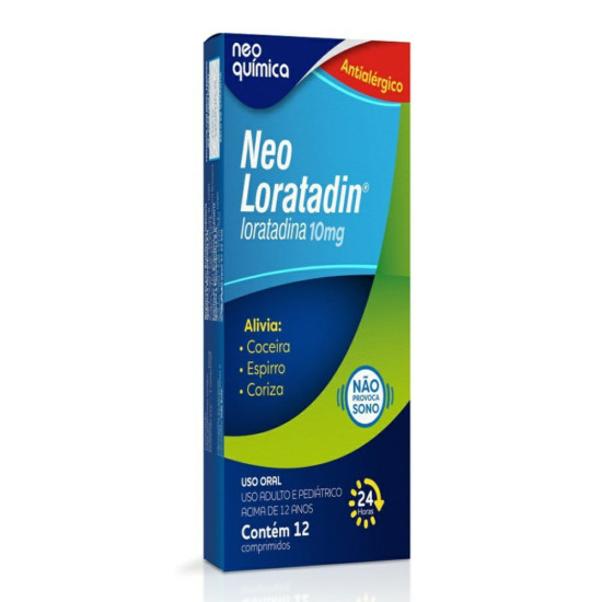 NEO LORATADIN 10MG COM 12 CAPSULAS