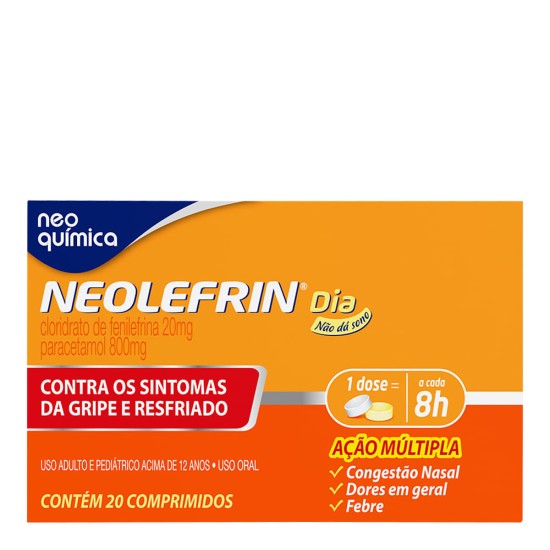 NEOLEFRIN DIA 800MG+20MG C/20COMPRIMIDOS
