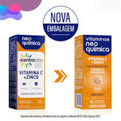 VITAMINA C + ZINCO COM 10 CAPSULAS EFERVESCENTE NEO QUIMICA