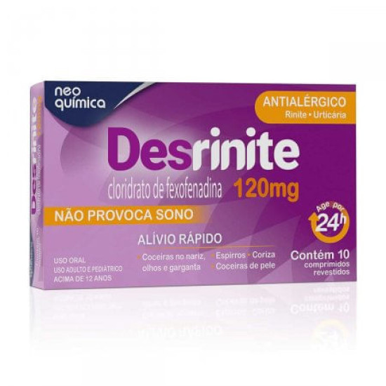 DESRINITE 120MG COM 10 CAPSULAS NEO QUIMICA