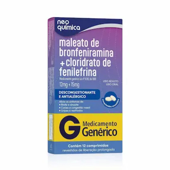 BRONFENIRAMINA+FENILEFRINA 12CAPSULAS NEO
