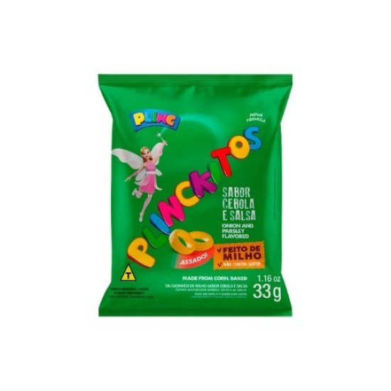 SALGADINHO PLINC PLINCKITOS CEBOLA E SALSA 33G