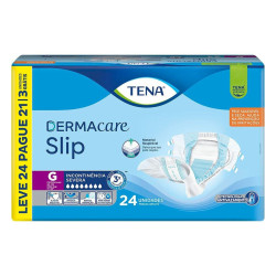 FRALDA GERIATRICATENA DERMACARE SLIP G LEVE 24 PAGUE 21 UNIDADES