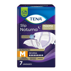 FRALDAS GERIATRICA TENA NOTURNA M COM 7 UND
