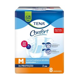 FRALDA GERIATRICA TENA CONFORT M C/8 UND