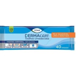 TOALHA UMEDECIDA TENA DERMACARE C/ 40UND