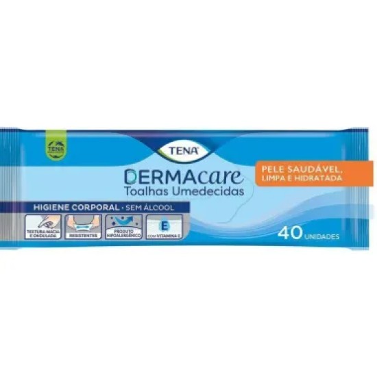 TOALHA UMEDECIDA TENA DERMACARE C/ 40UND