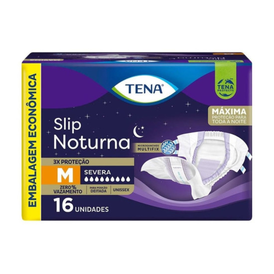 FRALDAS TENA ROUPA INTIMA SLIP NOTURNA M COM 16 UND
