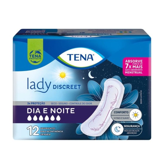 ABSORVENTE GERIATRICA TENA LADY DISCREET DIA/NOITE C/12 UND