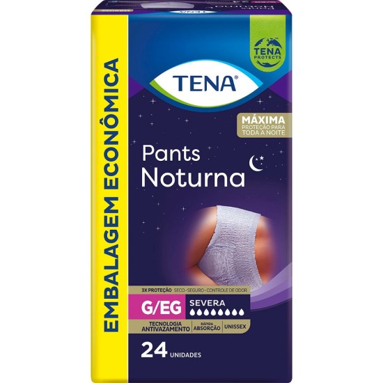 FRALDA TENA ROUPA INTIMA PANTS NOTURNA G/EG C/24 UND