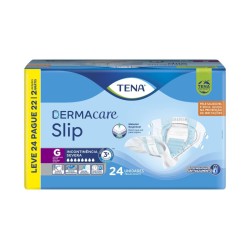 FRALDA GERIATRICA TENA DERMACARE SLIP G LV24 PG22
