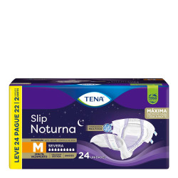 FRALDAS GERIATRICA TENA SLIP NOTURNA M LV24 PG22