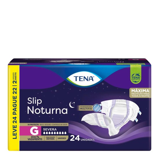 FRALDA GERIATRICA TENA SLIP NOTURNA G LV24 PG22