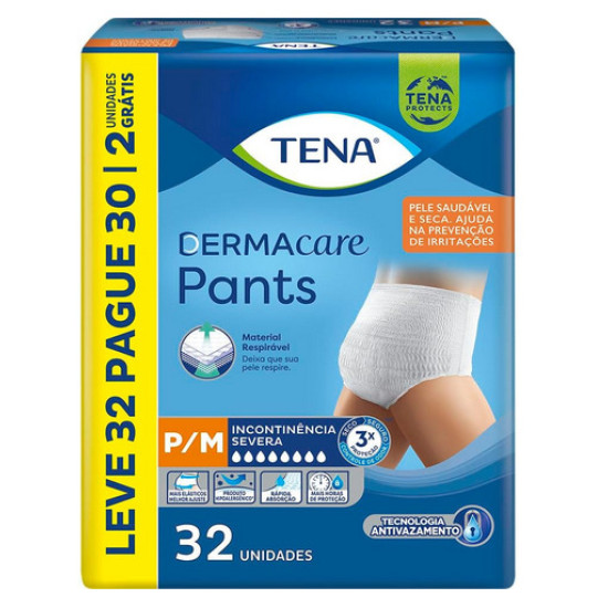 ROUPA INTIMA TENA DERMACARE PARA M LV 32 PG30