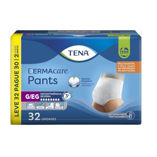 ROUPA INTIMA TENA DERMACARE G/EG LV 32 PG30