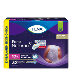 FRALDAS TENA ROUPA INTIMA PANTS NOTURNA G/EG LV32 PG30