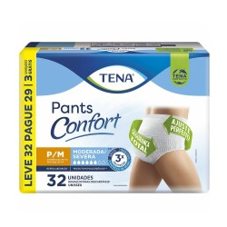 FRALDA TENA ROUPA INTIMA CONFORT TAM P/M LV32 PG29