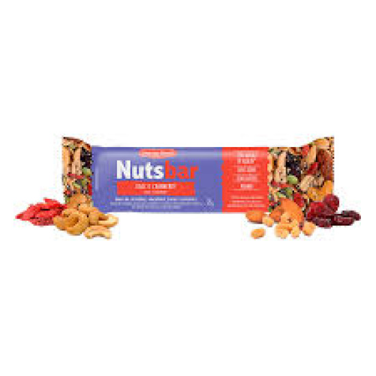 CEREAL NUTS BARRA GOJI E CREME ANBERRY 25G