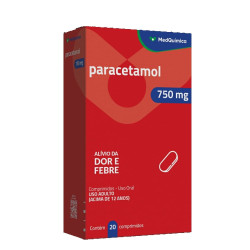 PARACETAMOL 750MG COM 20 CAPSULAS MEDQUIMICA