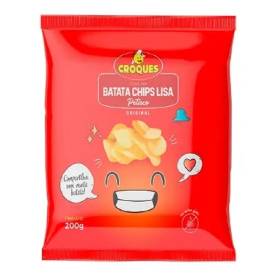 BATATA CHIPS CROQUES NATURAL 200G