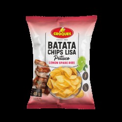 BATATA CHIPS CROQUES LEMON SPARE RIBS 45G