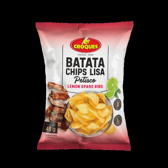 BATATA CHIPS CROQUES LEMON SPARE RIBS 45G